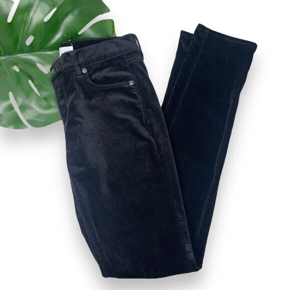 LOFT Modern Velvet Skinny Jeans in Black - Picture 5 of 10